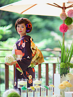 お庭で写真撮影も！