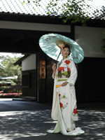 お庭で写真撮影も！