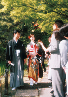自然豊かな庭園は、お二人のどんな衣装も引き立ちます♪