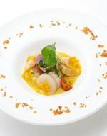 旬の春貝と根菜類のサラダ