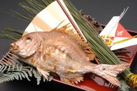 天然真鯛の塩焼き