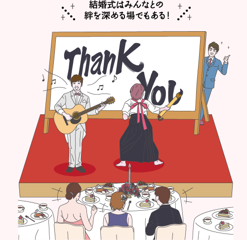 結婚式はみんなとの絆を深める場でもある！