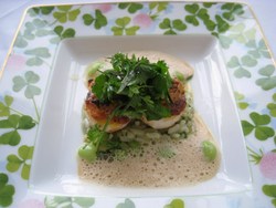 魚介風味のソースも良くマッチ