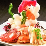 お顔合わせや結納にもぴったりの華やかなお料理の数々をコースで
