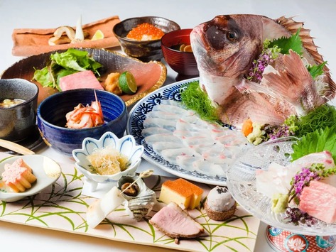 鯛の姿造り付き会席「慶福」
