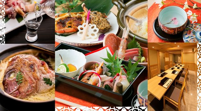 お食事前にお祝いの桜湯を用意いたします