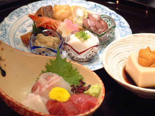 先付け　向付け　八寸