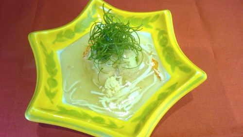 揚げ物一例　冬　海老芋饅頭　おかき衣揚げ　紅ズワイ蟹の餡かけ