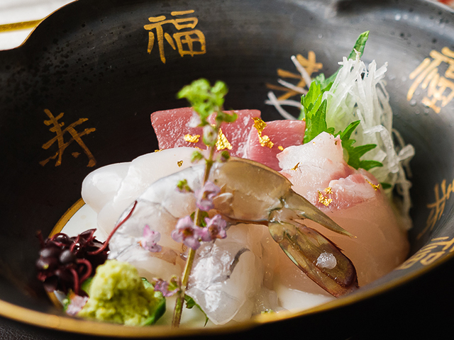 旬魚介のお造り