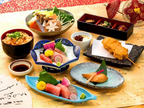 まぐろと旬菜+鮪食べ比べ会席