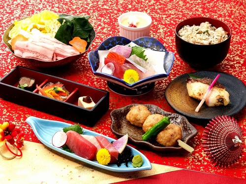まぐろと旬菜+鮪食べ比べ会席