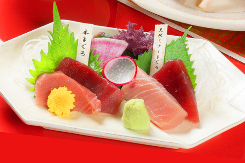 本鮪とミナミ鮪の食べ比べ